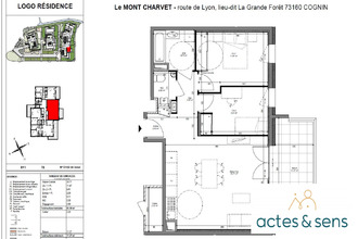 achat appartement cognin 73160