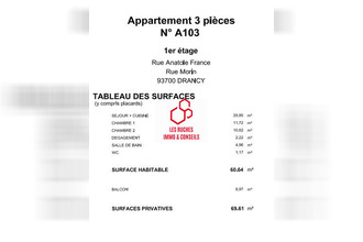 achat appartement drancy 93700