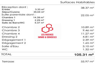 achat appartement ermt 95120