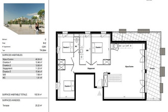 achat appartement frontignan 34110