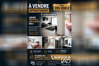 achat appartement groslay 95410