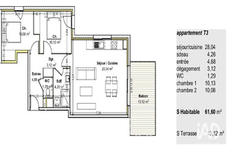 achat appartement guereins 01090