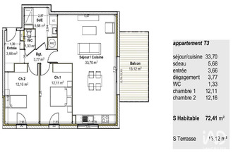 achat appartement guereins 01090