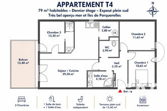 achat appartement le-lavandou 83980