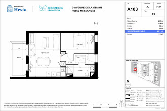 achat appartement messanges 40660