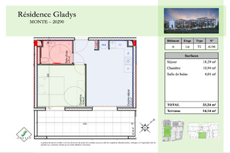 achat appartement mte 20290