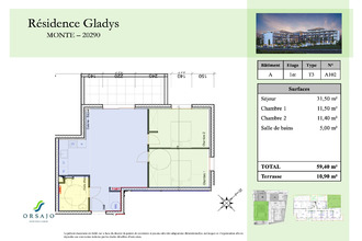 achat appartement mte 20290