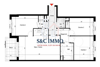 achat appartement noisiel 77186