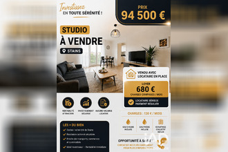 achat appartement stains 93240