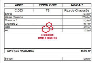 achat appartement thiais 94320