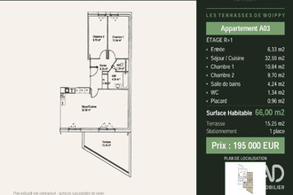 achat appartement woippy 57140
