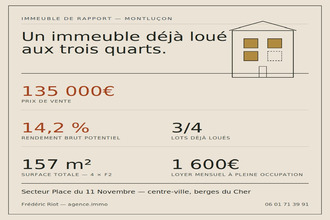 achat immeuble mtlucon 03100