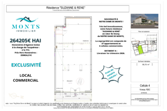 achat localcommercial notre-dame-de-mts 85690