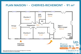 achat maison cherves-richemt 16370