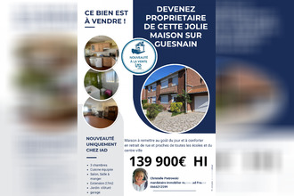 achat maison guesnain 59287