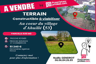 achat terrain ahuille 53940