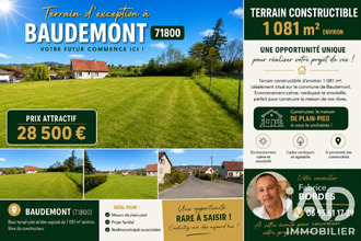 achat terrain baudemt 71800