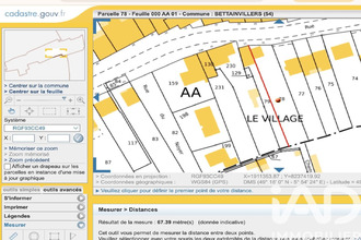 achat terrain bettainvillers 54640