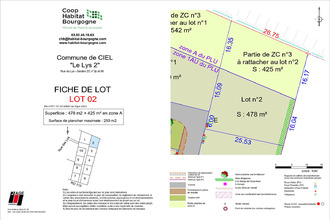 achat terrain ciel 71350