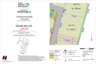 achat terrain ciel 71350