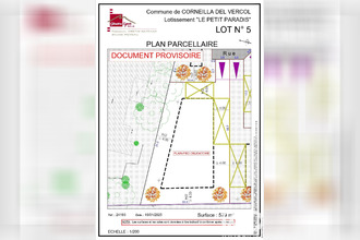 achat terrain corneilla-del-vercol 66200