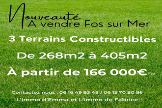 achat terrain fos-sur-mer 13270