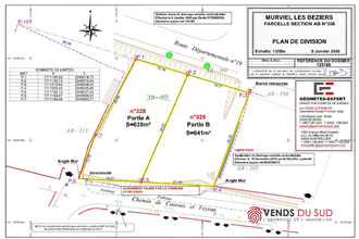 achat terrain murviel-les-beziers 34490
