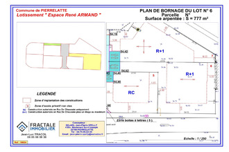 achat terrain pierrelatte 26700