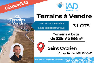 achat terrain st-cyprien 66750