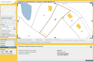 achat terrain st-mexant 19330