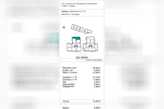  appartement chelles 77500