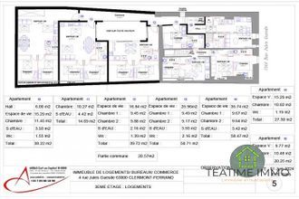  appartement clermt-ferrand 63000