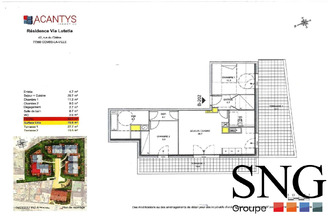  appartement combs-la-ville 77380
