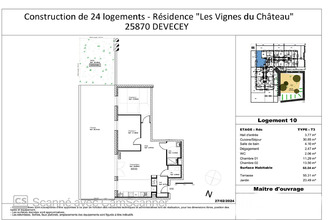  appartement devecey 25870