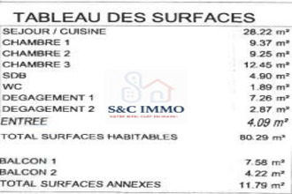  appartement emerainville 77184