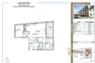  appartement illkirch-graffenstaden 67400