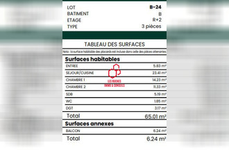  appartement magny-le-hongre 77700