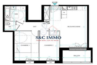  appartement magny-le-hongre 77700