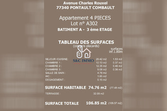  appartement pontault-combault 77340