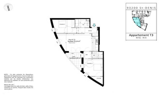  appartement st-denis 93200