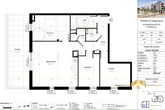  appartement thionville 57100