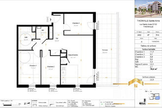  appartement thionville 57100