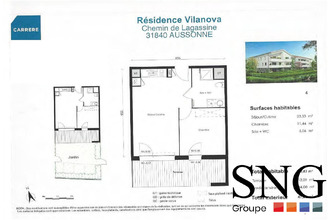 location appartement aussonne 31840