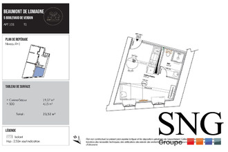 location appartement beaumt-de-lomagne 82500
