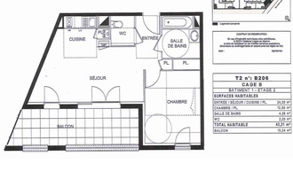 Ma-Cabane - Location Appartement CASTANET-TOLOSAN, 43 m²