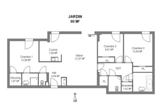 location appartement francheville 69340
