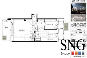 location appartement lens 62300