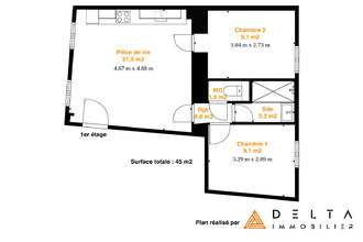 Ma-Cabane - Location Appartement NEYRON, 45 m²