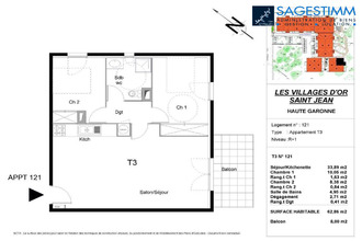 location appartement st-jean 31240