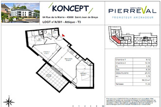 location appartement st-jean-de-braye 45800